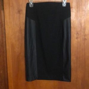 Black Express pencil skirt